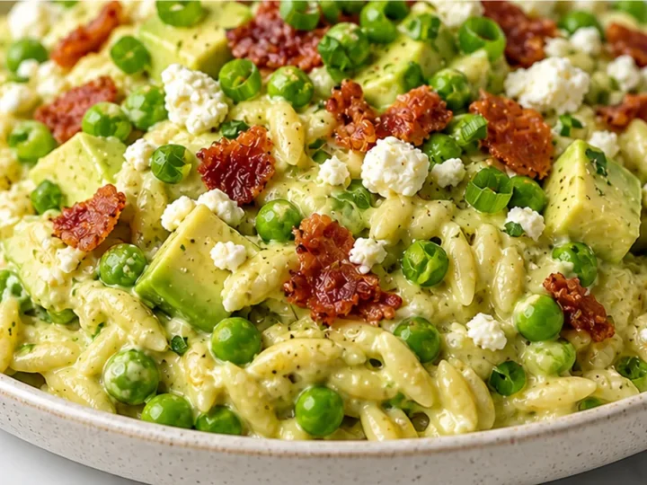 Creamy Avocado Bacon Orzo Dream