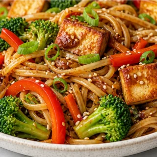 Tofu Stir Fry Noodles Recipe - Discover the ultimate tofu stir fry recipe! Quick, delicious, and packed with flavor. Perfect for a speedy weeknight dinner.