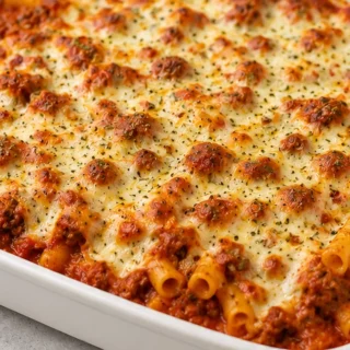 Craveable Baked Ziti: Ultimate Comfort Food - Baked ziti: Make this classic comfort food with tender pasta, rich meat sauce, creamy ricotta, and melted mozzarel