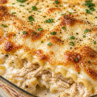 Chicken Caesar Lasagna Recipe - Discover the ultimate Chicken Caesar Lasagna! Layers of tender noodles, shredded chicken, and creamy Caesar sauce. A delicious a