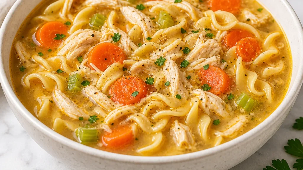 Ultimate Comfort Chicken Noodle Soup! Discover the ultimate chicken noodle soup recipe! Easy to make, incredibly delicious, and packed with comfort. Perfect for