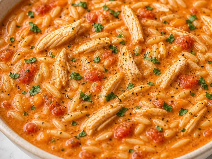 Creamy Tomato Chicken Orzo Soup