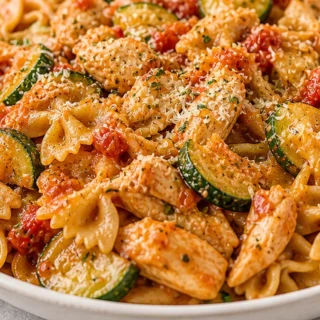 Easy Chicken Zucchini Pasta Recipe - chicken pasta - Discover this delicious chicken pasta recipe! Easy to make in under 30 minutes, perfect for a weeknight din