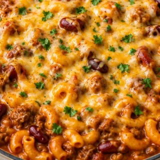 Ultimate One-Pot Chili Mac & Cheese Heaven! Chili Mac and Cheese: Make this easy one-pot wonder in under 30 minutes! Creamy, cheesy, and packed with flavor, it'