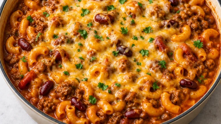 Ultimate One-Pot Chili Mac & Cheese Heaven!