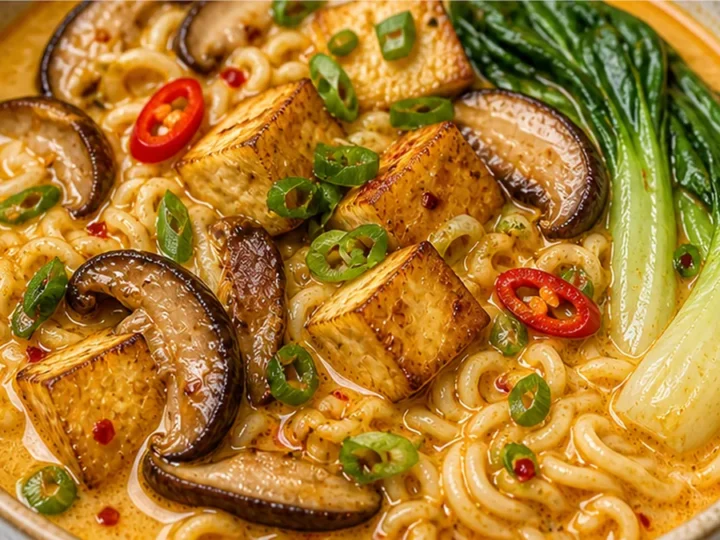 Creamy Coconut Curry Ramen: Spicy & Savory!