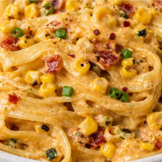 Creamy Chipotle Corn Fettuccine: A Flavor Explosion! Discover the ultimate creamy corn fettuccine recipe! This delicious pasta dish is quick to make and burstin