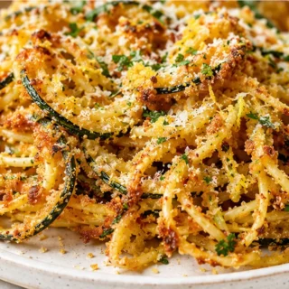 Crispy Zucchini Spaghetti Magic! Discover our amazing Crispy Zucchini Spaghetti recipe! Easy to make, incredibly delicious, and perfect for a satisfying weeknig