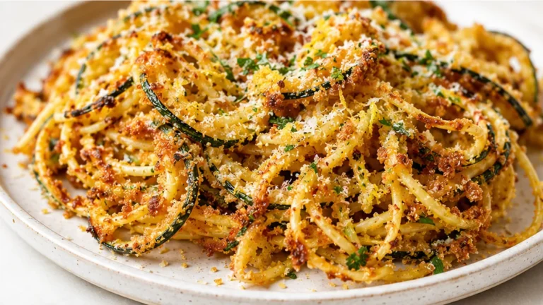 Crispy Zucchini Spaghetti Magic!
