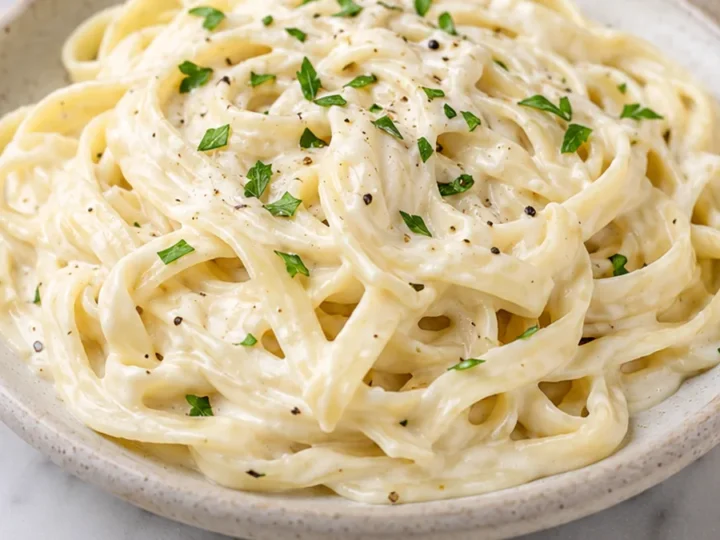 Creamy Fettuccine Alfredo, Healthy Version