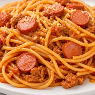 🇵🇭 Sweet & Savory Filipino Spaghetti Recipe - Discover the best Filipino spaghetti recipe! A delicious, sweet, and savory pasta dish with ground pork and hot do