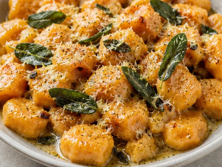 Sweet Potato Gnocchi with Garlic Sage Butter