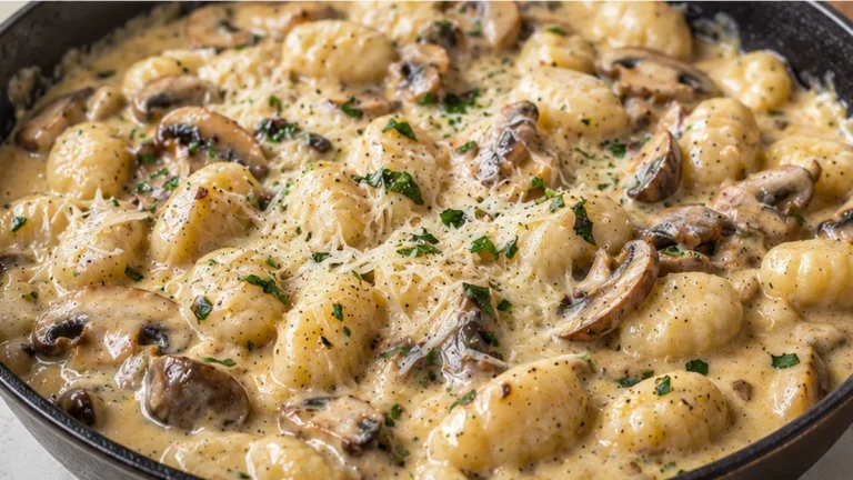 Creamy Mushroom Gnocchi Dream!
