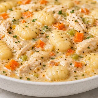 Creamy Chicken Gnocchi Soup Recipe - Discover the best creamy gnocchi soup recipe! This easy crockpot version features tender chicken and pillowy gnocchi in a r
