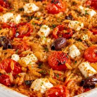 Greek Baked Orzo: Your New Weeknight Obsession - greek orzo - Discover this incredible Greek Orzo recipe! A one-pan wonder ready in 35 minutes with vibrant vegg