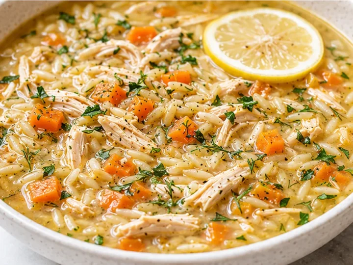 Lemon Chicken Orzo Soup – SO GOOD!