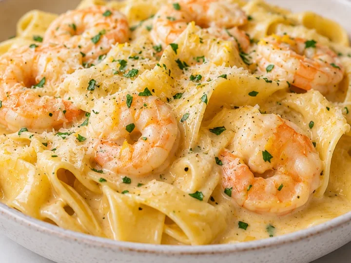 Lemon Shrimp Pappardelle for Date Night