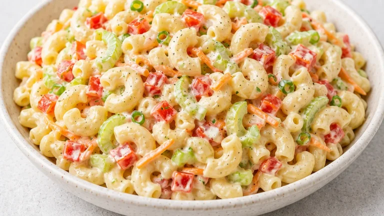 Creamy Dreamy Macaroni Salad: Ultimate Crowd-Pleaser!