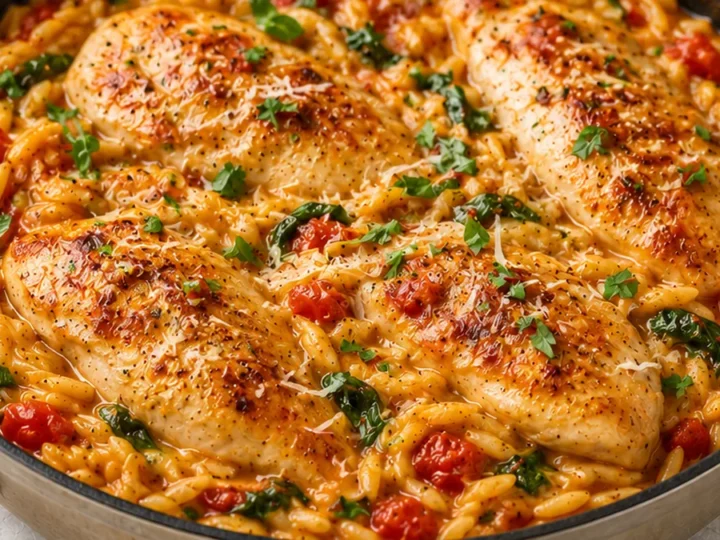 One-Pot Italian Chicken & Orzo: Dinner Magic!