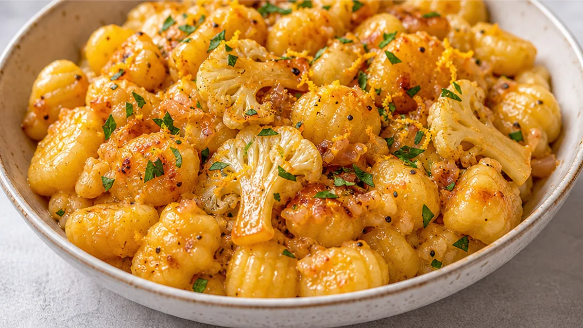 Orange Cauliflower Gnocchi: A Flavor Explosion - orange gnocchi - Discover our delightful orange gnocchi recipe. Easy to make, bursting with citrus flavor and c