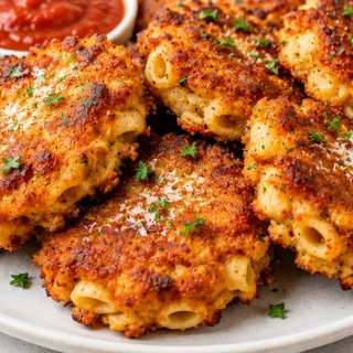 Crispy Leftover Pasta Fritters - No Waste Meal! Pasta fritters: Make these easy, crispy fritters in 15 minutes using leftover pasta. A delicious zero-waste meal