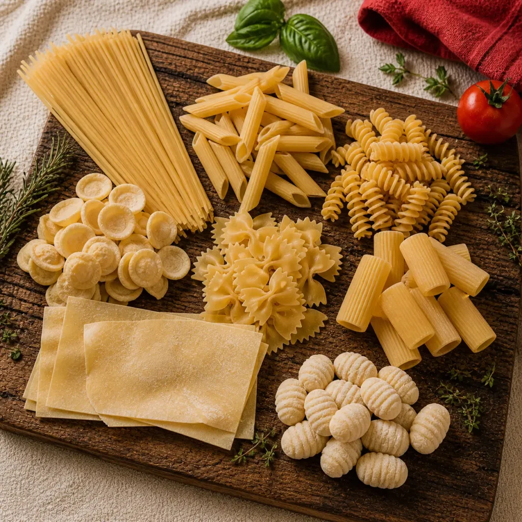 Pasta Shapes Guide