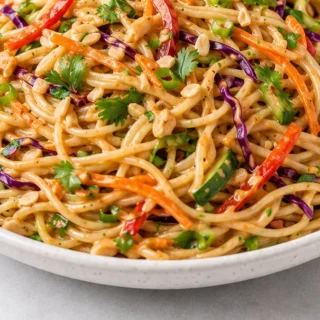 The BEST Peanut Noodle Salad Ever! - peanut noodles - Discover the best peanut noodles recipe! Easy to make, incredibly delicious, and perfect for a quick lunch