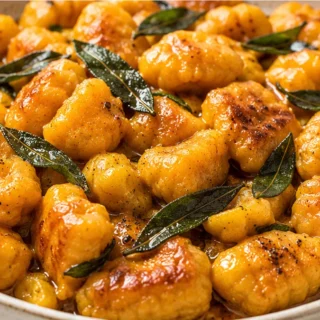 Viral Pumpkin Gnocchi: Your New Fall Obsession! Discover the best Pumpkin Gnocchi recipe! Easy to make with a crispy sage butter sauce. Perfect for a cozy fall