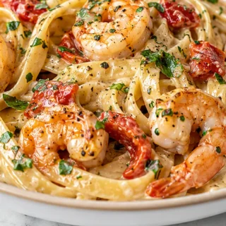 Creamy Shrimp Fettuccine That'll Make You Sing! - red pepper fettuccine - Discover our ultimate Red Pepper Fettuccine with Shrimp recipe! Quick, creamy, and bur