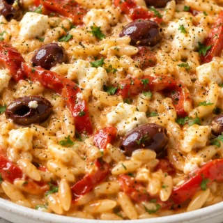 Creamy Goat Cheese Risoni Recipe - risoni pasta - Risoni pasta: whip up this creamy goat cheese and roasted red pepper dish in under 30 minutes. Easy weeknight