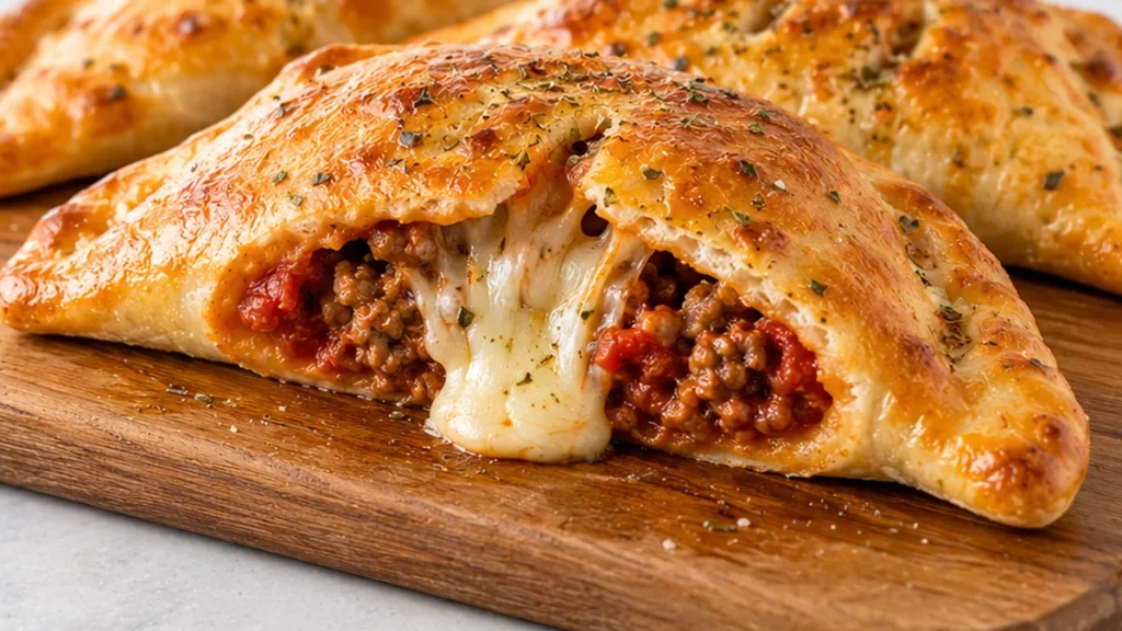 Sausage and Mozzarella Calzones Recipe - sausage calzone - Discover the ultimate sausage calzone recipe! Easy to make with frozen dough, savory sausage, and goo
