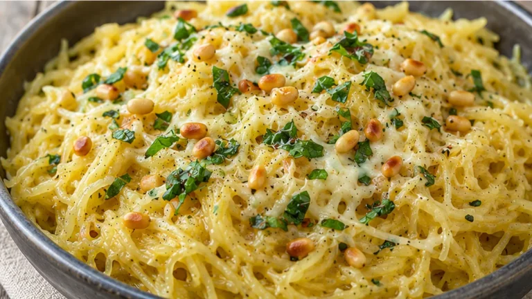 Spooky Garlic Spaghetti Squash Recipe