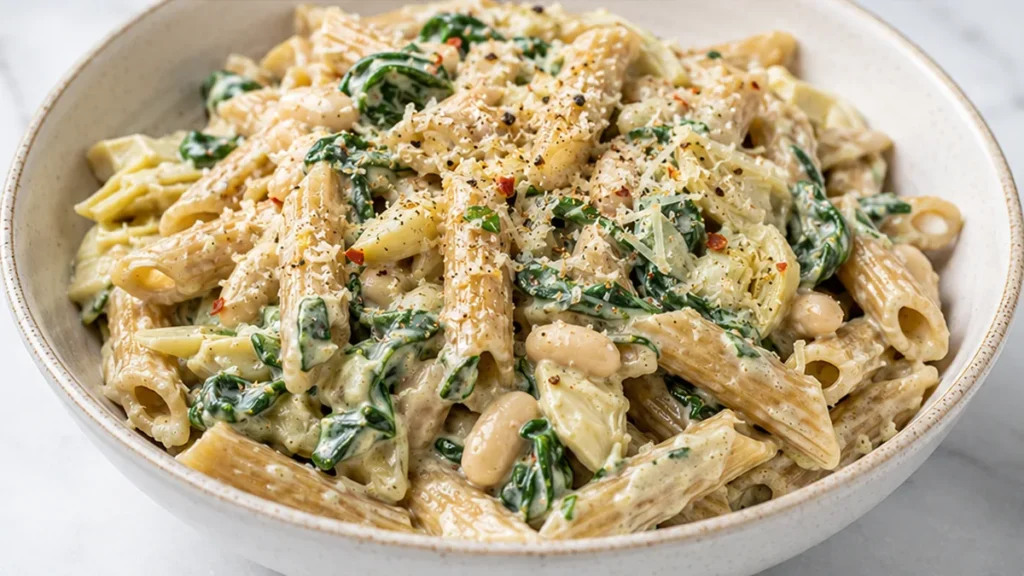 Creamy Spinach Artichoke Pasta Dream - Discover the ultimate creamy Spinach Artichoke Pasta recipe. Quick, easy, and incredibly delicious, perfect for a comfort