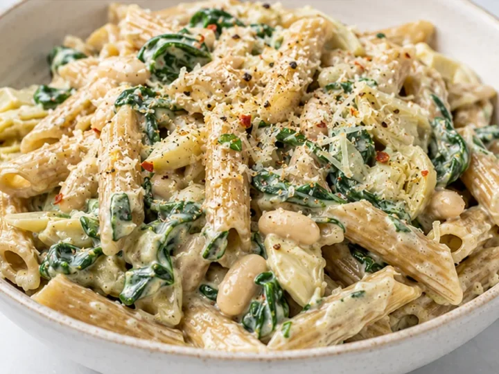 Creamy Spinach Artichoke Pasta Dream