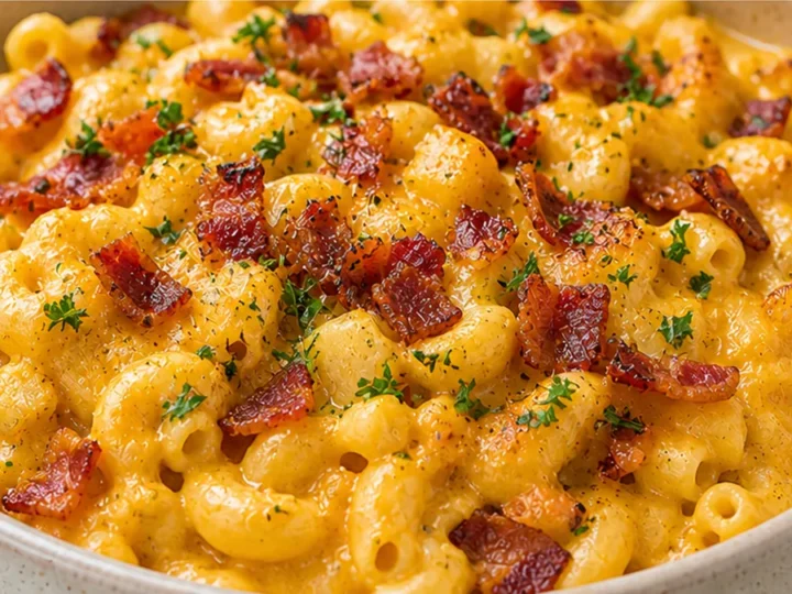 Creamy Butternut Squash Mac n’ Cheese with Bacon