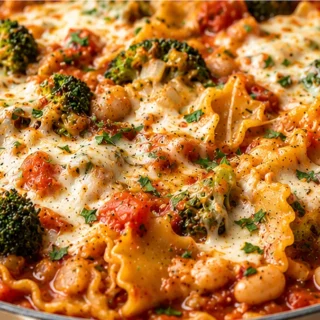 Stovetop Lasagna with Broccoli and Beans - Discover the ultimate stovetop lasagna! Easy recipe with broccoli and white beans, ready in 30 mins. Creamy, deliciou
