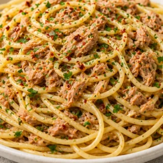 Ultimate Canned Tuna Pasta - Tuna pasta: try this shockingly delicious recipe in under 20 minutes! Elevate canned tuna into a gourmet meal. Perfect for busy wee