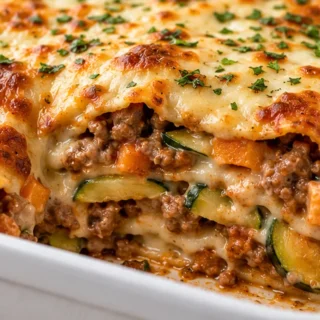Sausage Sweet Potato Zucchini Lasagna Bliss - Discover our Zucchini Lasagna with Sausage and Sweet Potato! A healthier, creamy, and flavorful twist on a classic