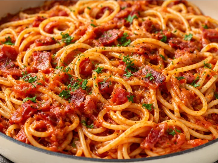 Crispy Bacon Tomato Pasta – Insanely Delicious!