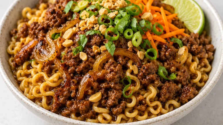 30-Minute Caramelized Shallot Beef Ramen