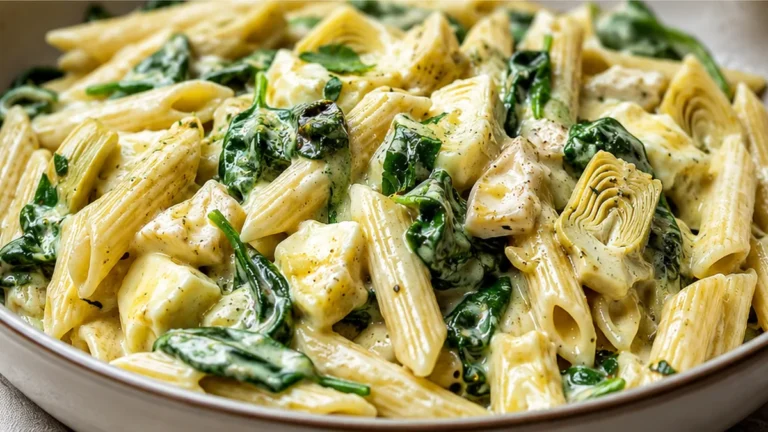 Creamy Lemon Brie Pasta Dinner