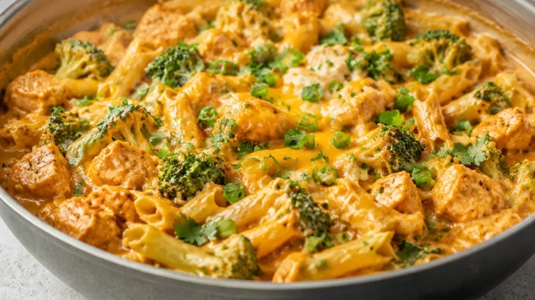 One-Pot Buffalo Chicken Pasta Helper