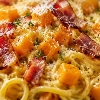 Creamy Butternut Carbonara: The Ultimate Fall Comfort! Butternut carbonara: whip up this ultimate creamy pasta dish with rosemary bacon. A delicious and satisfy