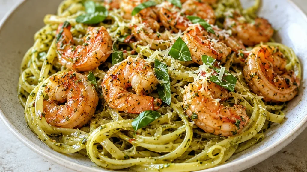 Cajun Garlic Butter Shrimp & Pesto Pasta - cajun shrimp - Cajun shrimp pasta: master this flavorful and easy recipe in under 35 minutes. Perfect for a quick, sa