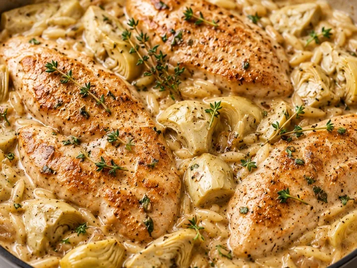 One-Skillet Dream: Creamy Artichoke Chicken Marsala!