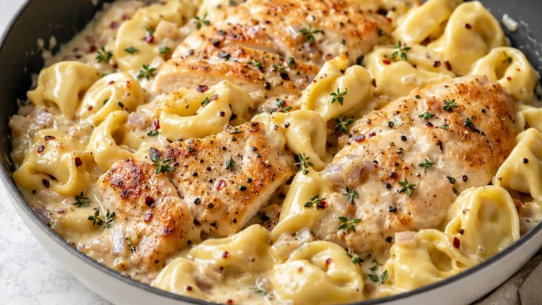 Creamy Chicken Tortellini: Weeknight Dinner