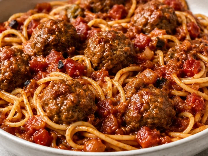 Chili Meatballs & Spaghetti: Your Crockpot Comfort!