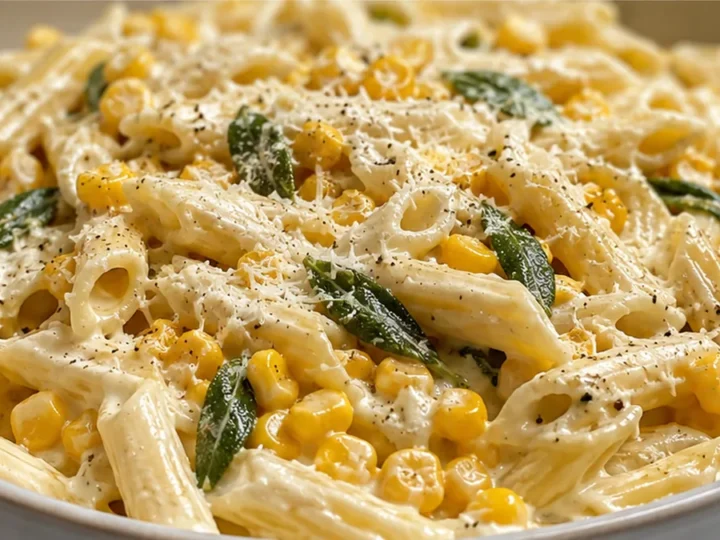 Creamy Brown Butter Corn Pasta Alfredo: Cozy Comfort!