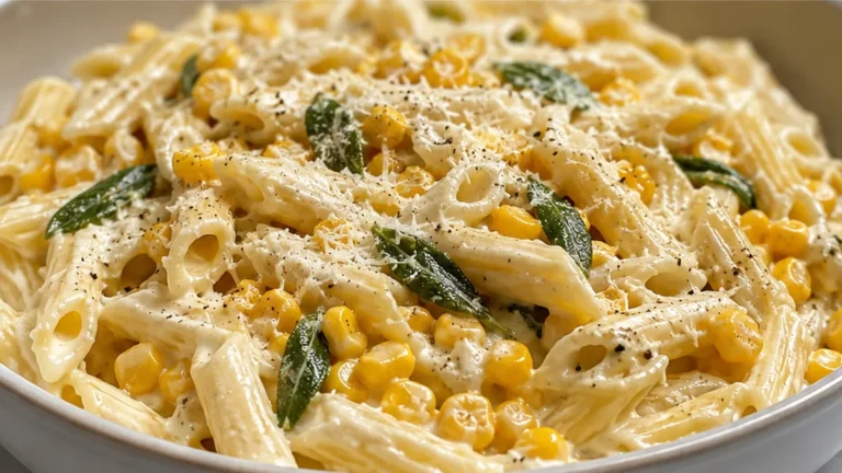 Creamy Brown Butter Corn Pasta Alfredo: Cozy Comfort!