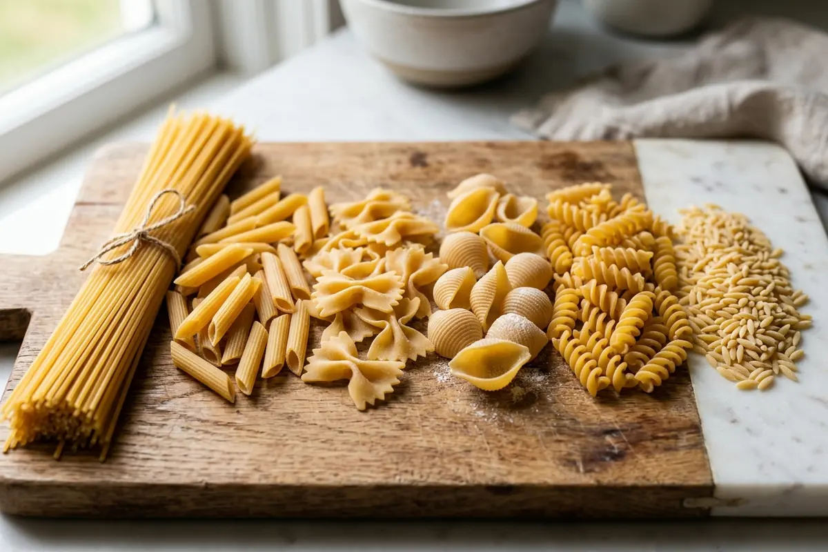 Different types of pasta — Cooking Time Changes With Shape